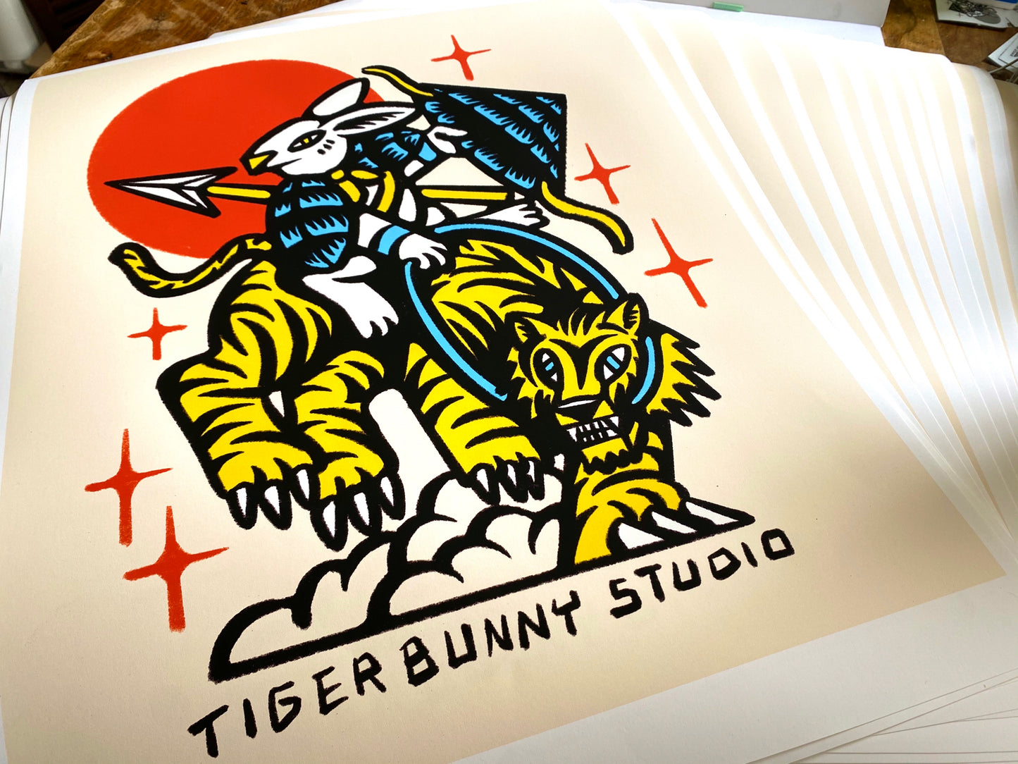 “TigerBunny Studio” Limited Edition Print (by DJ Javier) *50% of proceeds go to @stopaapihate